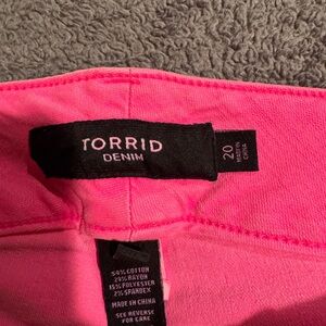 Torrid Pink Denim jeans